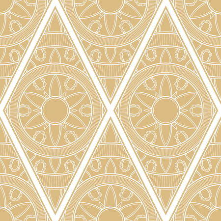 Line art seamless pattern for fabric or wrapping paper. Background with hand-drawn elementsのイラスト素材