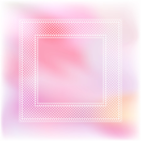 Blurred pastel background with decorative pattern in ethnic oriental style on for greeting card, invitation or announcementのイラスト素材