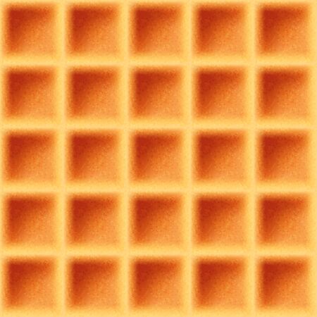 Realistic 3d delicious belgian waffle seamless patternのイラスト素材