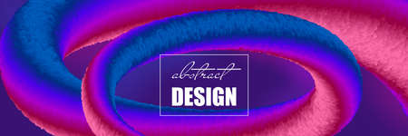 Colorful abstract background with futuristic gradient waves. Trendy illustration for business poster, web banner, landing page or coverのイラスト素材