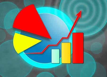 Arrow up graph and Chart