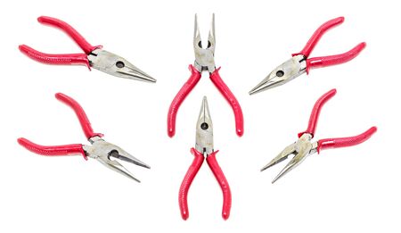 Pliers set on isolatedの写真素材
