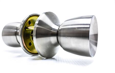 Door Knobs on White Background