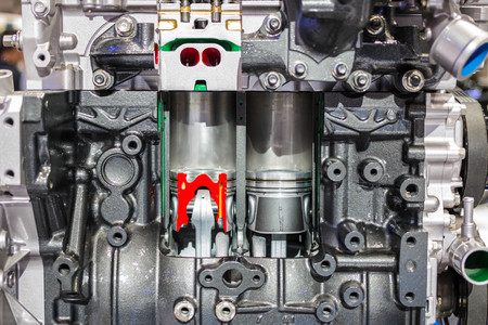 automotive engine closeup