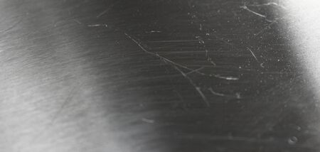 Scratched metal surface for background textureの写真素材