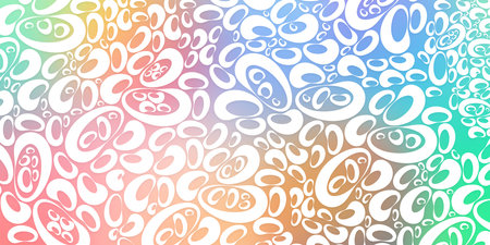 abstract white in perforated pea pattern on colorful background, object, fashion, decor, retro, copy...