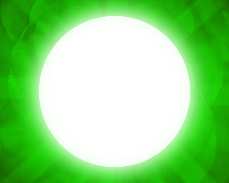 white circle in the center on green background, nature, card, rose, wedding, copy spaceの写真素材