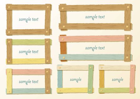 Colorful sign frameのイラスト素材