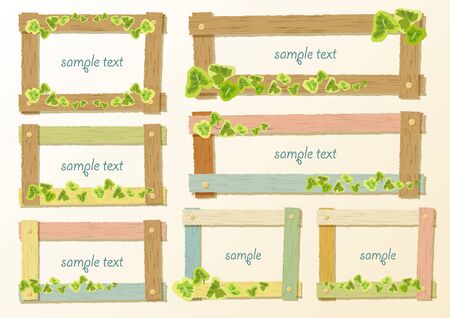 Colorful sign frameのイラスト素材