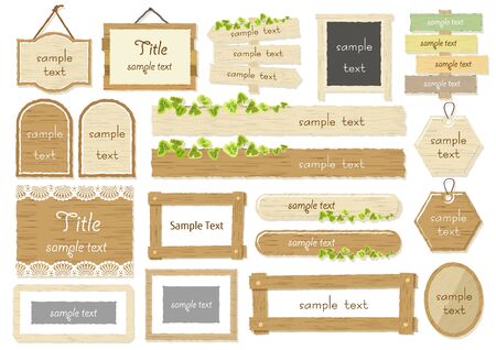 Set of billboard framesのイラスト素材