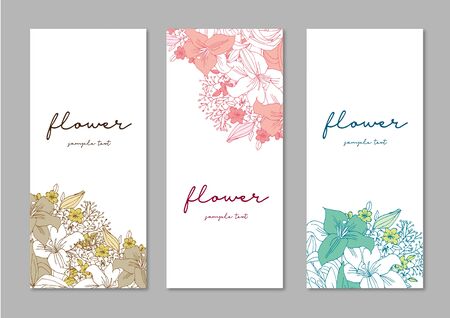Lily Banner Setのイラスト素材