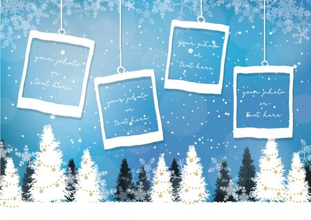 Christmas and New Year Background Materialsのイラスト素材
