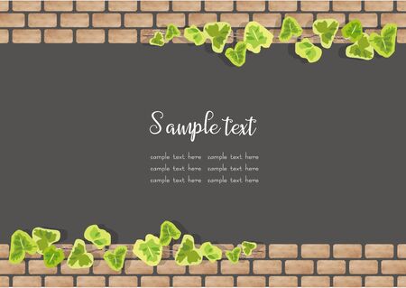 Brick frameのイラスト素材
