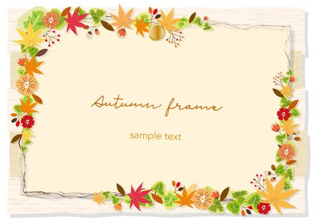 Autumn Billboard Frameのイラスト素材