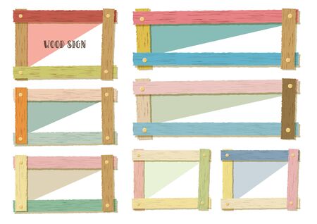 Colorful Grain Frame Setのイラスト素材