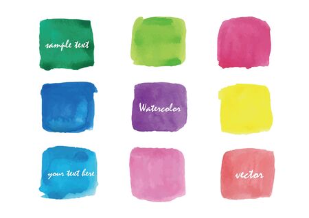 Watercolor FrameSetのイラスト素材