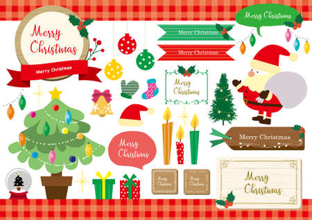 Christmas Material Setのイラスト素材
