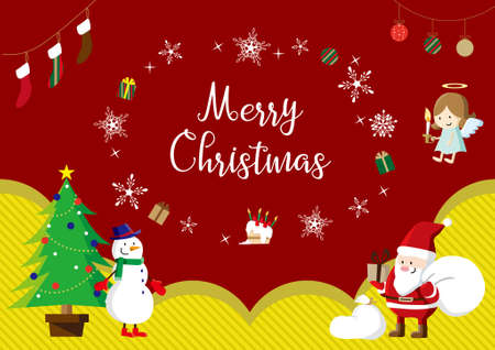 Background material for Christmasのイラスト素材