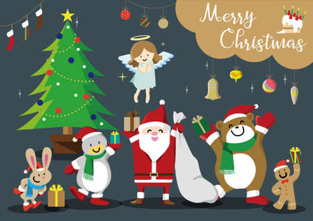 Christmas Background Materialのイラスト素材