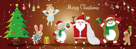 Background material for Christmasのイラスト素材