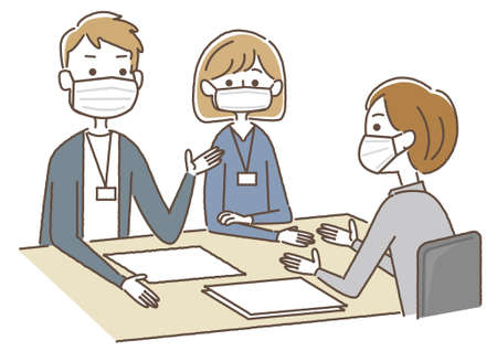 Internal meetingsのイラスト素材