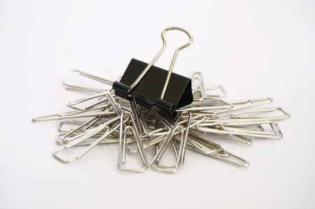 paperclips isolated on white background