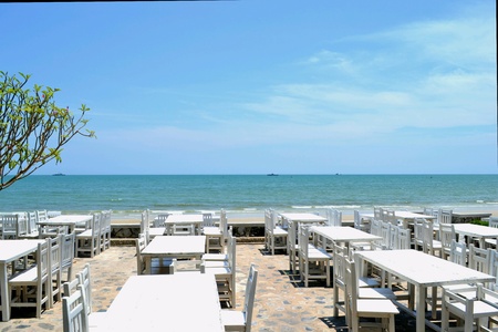 Beach and restaurantの素材