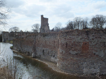 Burgh Castle ruins, Great Yarmouth,  Norfolkの写真素材