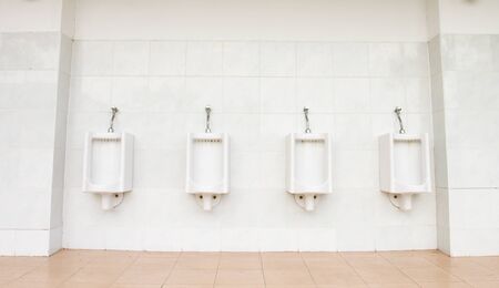 White Urinals の写真素材