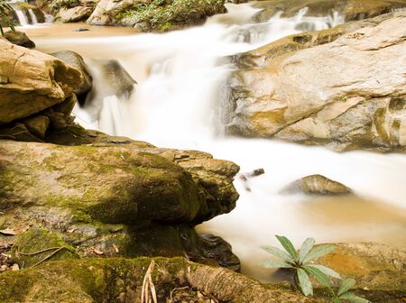 Mae Sa Waterfall  at CHIANGMAI province,THAILAND の写真素材