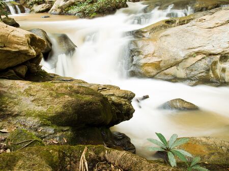 Mae Sa Waterfall  at CHIANGMAI province,THAILAND の写真素材