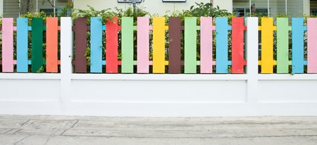 Colorful of Fence の写真素材
