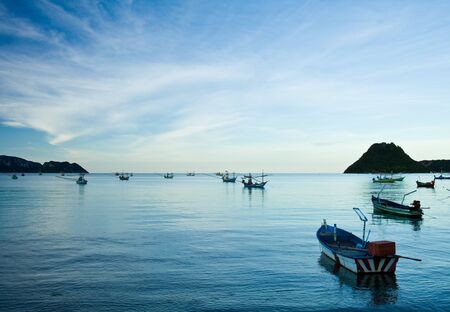 Fishing boat on the beach  の写真素材
