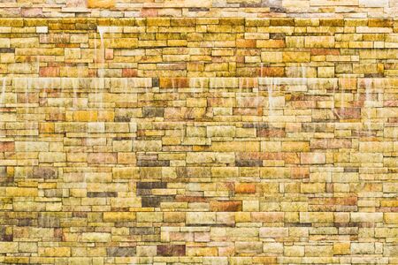 Abstract background   Waterfall and brick walls  の写真素材