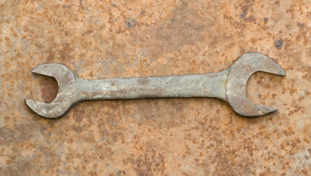 Old vintage open end wrenche の写真素材