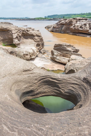 Sam Pan Bok,Grand Canyon Thailand at Ubon-Ratchathani Thailandの写真素材