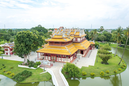 Bang-Pa In Palace,summer palace, Ayutthaya Thailandのeditorial素材