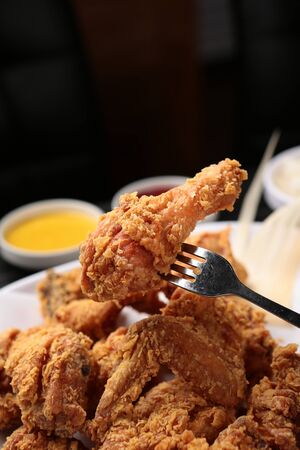 fried chickenの写真素材