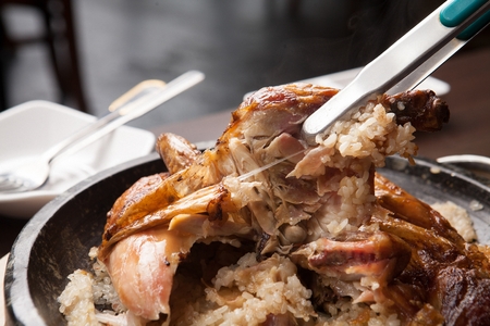 Chicken fried riceの写真素材