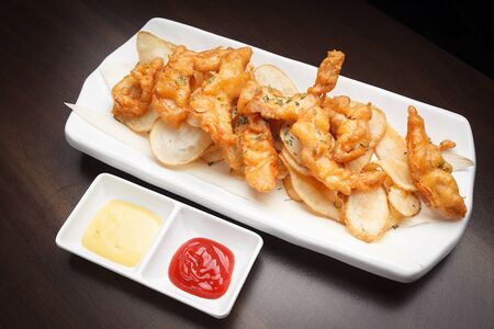 Chicken fingersの写真素材