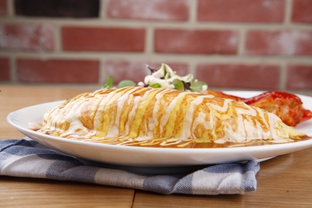 omelette riceの写真素材