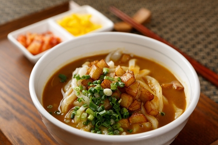 Curry Udon potatoの写真素材