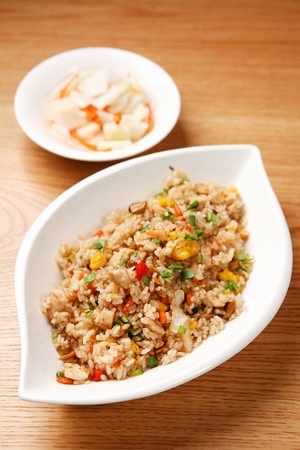 Min gaseumsal bokkeumbapの写真素材