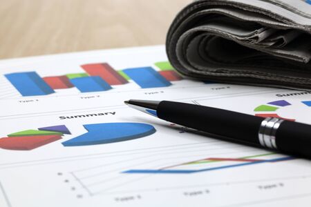 Business of financial analysis of workplaceの写真素材