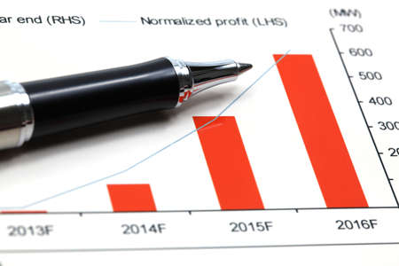 Business graph of financial analyticsの写真素材