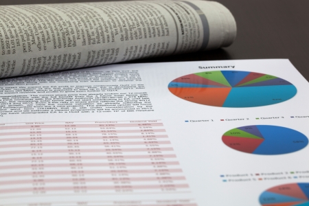 Business report,The workplace of businessの写真素材