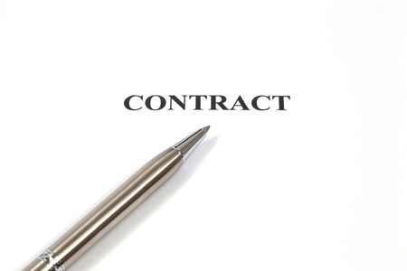 contract, contract Close-upの写真素材