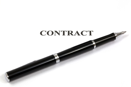 contract, contract Close-upの写真素材