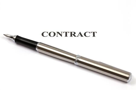contract, contract Close-upの写真素材