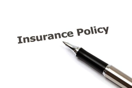 insurance policyの写真素材